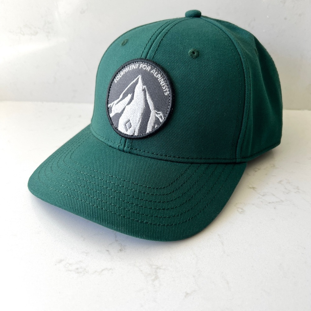 Black Diamond BD Brushed Cap Mountain Alpanists Hat - Green -Adjustable Strap OS